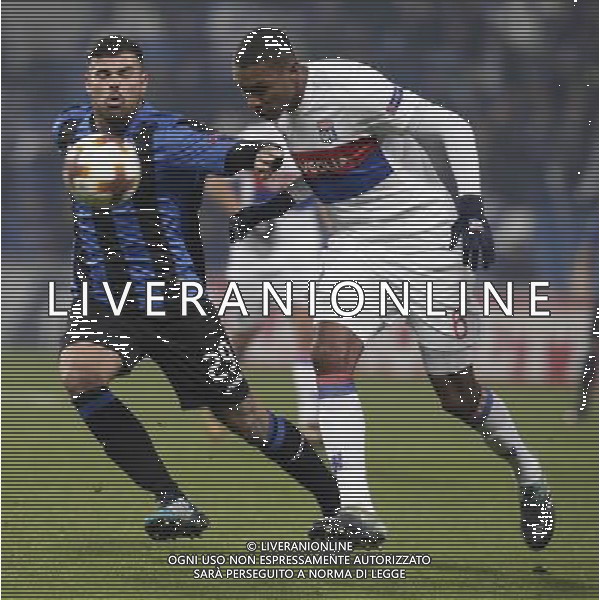 UEFA Europa League 2017/2018 Gruppo E Reggio Emilia - 07.12.2017 Atalanta-Lione Nella Foto:Petagna - Marcelo /Ag. Aldo Liverani