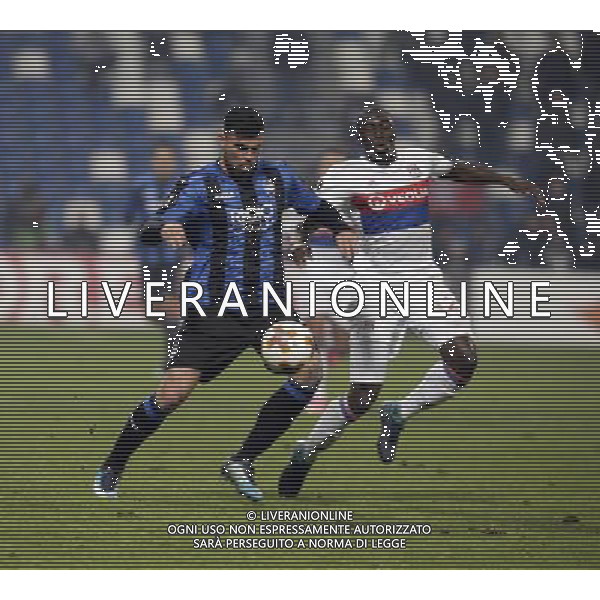 UEFA Europa League 2017/2018 Gruppo E Reggio Emilia - 07.12.2017 Atalanta-Lione Nella Foto:Petagna - Mendy /Ag. Aldo Liverani