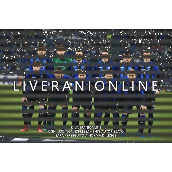 UEFA Europa League 2017/2018 Gruppo E Reggio Emilia - 07.12.2017 Atalanta-Lione Nella Foto:Atalanta squadra formazione /Ag. Aldo Liverani