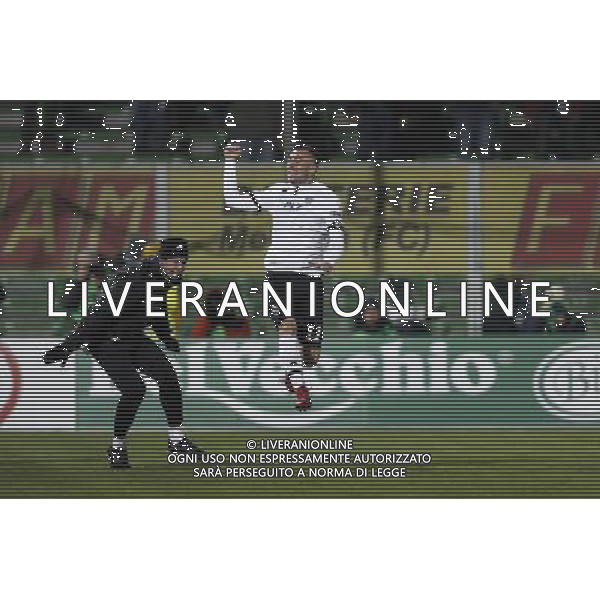 CESENA - PESCARA serie B ConTe.it 08/12/2017 nella foto: esultanza MONCINI GABRIELE ©Claudio Zamagni/Agenzia Aldo Liverani MONCINI GABRIELE celebrates after scoring during Serie B conTe.it match between Cesena and Pescara at Stadio Orogel Dino Manuzzi on December 8, 2017 in Cesena, Italy. photo credit by Claudio Zamagni/Aldo Liverani Photo Agency 