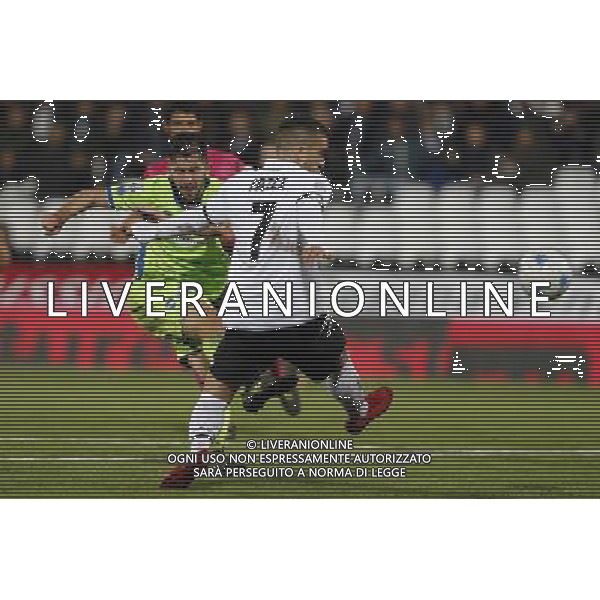 CESENA - PESCARA serie B ConTe.it 08/12/2017 nella foto: goal Pettinari Stefano ©Claudio Zamagni/Agenzia Aldo Liverani goal Pettinari Stefano during Serie B conTe.it match between Cesena and Pescara at Stadio Orogel Dino Manuzzi on December 8, 2017 in Cesena, Italy. photo credit by Claudio Zamagni/Aldo Liverani Photo Agency 