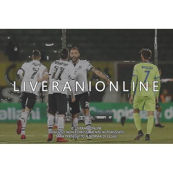 CESENA - PESCARA serie B ConTe.it 08/12/2017 nella foto: esultanza Scogliamiglio ©Claudio Zamagni/Agenzia Aldo Liverani Scogliamiglio celebrates after scoring during Serie B conTe.it match between Cesena and Pescara at Stadio Orogel Dino Manuzzi on December 8, 2017 in Cesena, Italy. photo credit by Claudio Zamagni/Aldo Liverani Photo Agency 