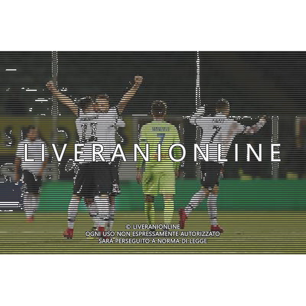 CESENA - PESCARA serie B ConTe.it 08/12/2017 nella foto: esultanza finale cesena ©Claudio Zamagni/Agenzia Aldo Liverani cesena final exultation during Serie B conTe.it match between Cesena and Pescara at Stadio Orogel Dino Manuzzi on December 8, 2017 in Cesena, Italy. photo credit by Claudio Zamagni/Aldo Liverani Photo Agency 