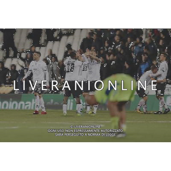 CESENA - PESCARA serie B ConTe.it 08/12/2017 nella foto: cesena esultanza finale ©Claudio Zamagni/Agenzia Aldo Liverani cesena final exultation during Serie B conTe.it match between Cesena and Pescara at Stadio Orogel Dino Manuzzi on December 8, 2017 in Cesena, Italy. photo credit by Claudio Zamagni/Aldo Liverani Photo Agency 