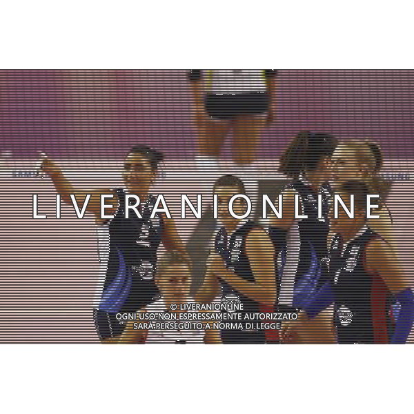 MyCicero volley Pesaro - Il Bisonte Firenze 10/12/2017 nella foto: esultanza pesaro ©Claudio Zamagni/Agenzia Aldo Liverani 