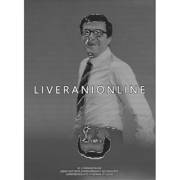Le Prove e la registrazione della puntata del 12 febbraio 1966 di \' Studio Uno \' programma televisivo di varieta\' per la regia di Antonello Falqui, prodotto dalla Rai e trasmesso sul canale Programma Nazionale - RETROSPETTIVA nella foto Lelio Luttazzi ©ARCHIVIO / AGENZIA ALDO LIVERANI SAS 