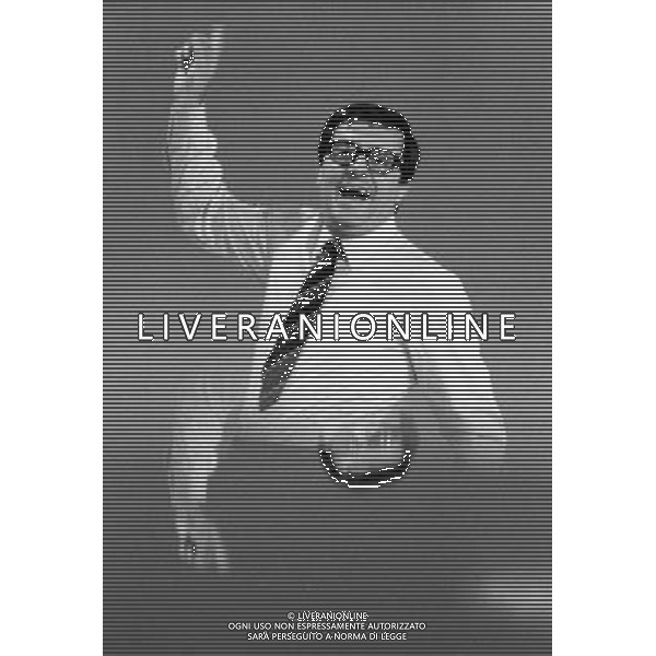 Le Prove e la registrazione della puntata del 12 febbraio 1966 di \' Studio Uno \' programma televisivo di varieta\' per la regia di Antonello Falqui, prodotto dalla Rai e trasmesso sul canale Programma Nazionale - RETROSPETTIVA nella foto Lelio Luttazzi ©ARCHIVIO / AGENZIA ALDO LIVERANI SAS 