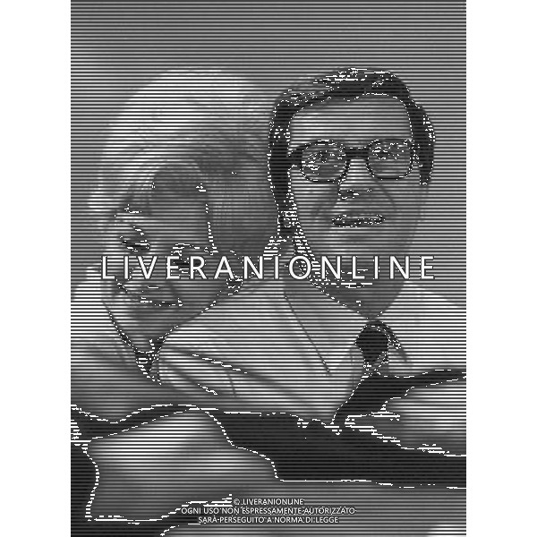 Le Prove e la registrazione della puntata del 12 febbraio 1966 di \' Studio Uno \' programma televisivo di varieta\' per la regia di Antonello Falqui, prodotto dalla Rai e trasmesso sul canale Programma Nazionale - RETROSPETTIVA nella foto Sandra Milo e Lelio Luttazzi ©ARCHIVIO / AGENZIA ALDO LIVERANI SAS 