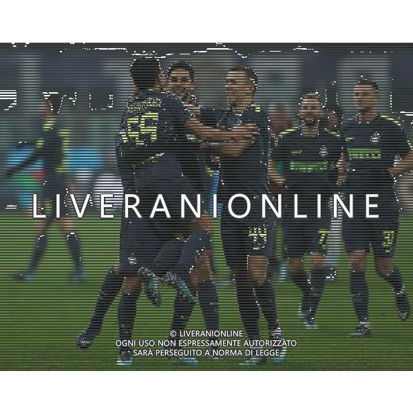 Coppa Italia TIM Cup 2017/2018 Ottavi di Finale Milano - 12.12.2017 Inter-Pordenone Nella Foto: nagatomo esultanza dopo aver segnato il rigore /Ph.Vitez-Ag. Aldo Liverani