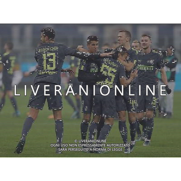 Coppa Italia TIM Cup 2017/2018 Ottavi di Finale Milano - 12.12.2017 Inter-Pordenone Nella Foto: nagatomo esultanza dopo aver segnato il rigore /Ph.Vitez-Ag. Aldo Liverani