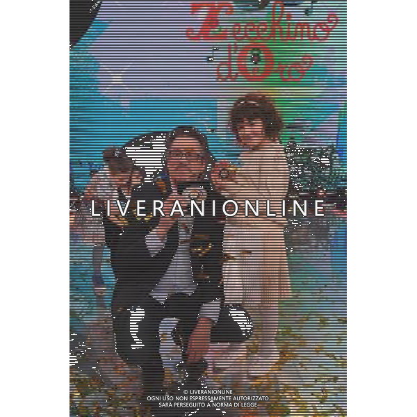 09-12-2017 BOLOGNA FINALE DELLA 60 EDIZIONE DELLO ZECCHINO D\'ORO NELLA FOTO LA VINCITRICE CON L\'AUTORE FOTO OPTIMA-AG ALDO LIVERANI SAS