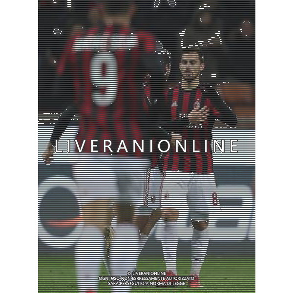 Coppa Italia TIM Cup 2017/2018 Ottavi di Finale Milano - 13.12.2017 Milan-Verona Nella Foto: suso esultanza dopo il gol /Ph.Vitez-Ag. Aldo Liverani