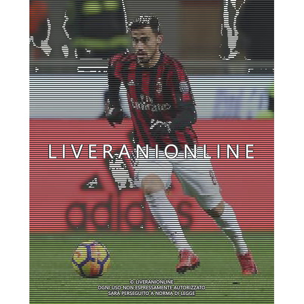 Coppa Italia TIM Cup 2017/2018 Ottavi di Finale Milano - 13.12.2017 Milan-Verona Nella Foto: Fernandez Suso /Ph.Vitez-Ag. Aldo Liverani