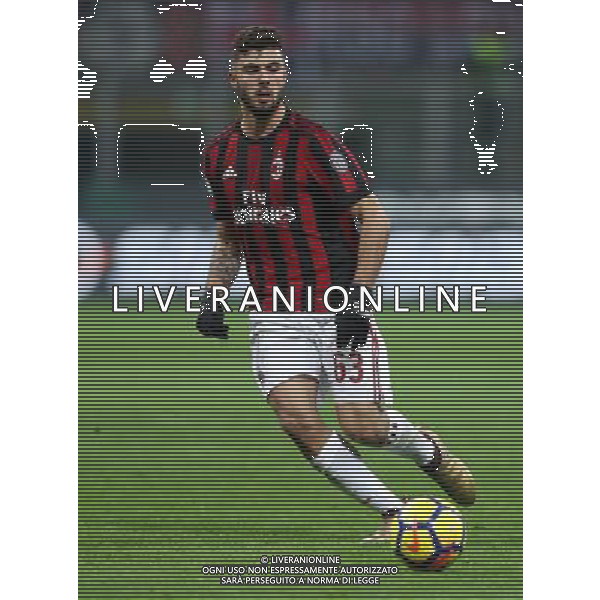Coppa Italia TIM Cup 2017/2018 Ottavi di Finale Milano - 13.12.2017 Milan-Verona Nella Foto: Patrick Cutrone /Ph.Vitez-Ag. Aldo Liverani