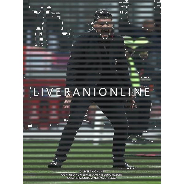 Coppa Italia TIM Cup 2017/2018 Ottavi di Finale Milano - 13.12.2017 Milan-Verona Nella Foto: Gennaro Gattuso /Ph.Vitez-Ag. Aldo Liverani