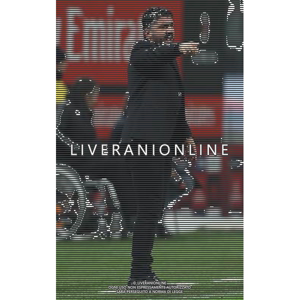 Coppa Italia TIM Cup 2017/2018 Ottavi di Finale Milano - 13.12.2017 Milan-Verona Nella Foto: Gennaro Gattuso /Ph.Vitez-Ag. Aldo Liverani