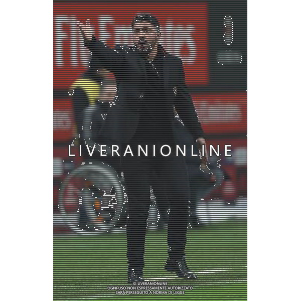 Coppa Italia TIM Cup 2017/2018 Ottavi di Finale Milano - 13.12.2017 Milan-Verona Nella Foto: Gennaro Gattuso /Ph.Vitez-Ag. Aldo Liverani