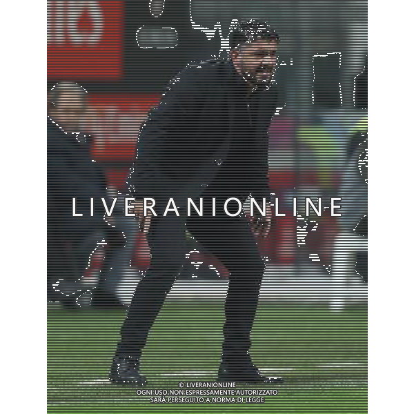 Coppa Italia TIM Cup 2017/2018 Ottavi di Finale Milano - 13.12.2017 Milan-Verona Nella Foto: Gennaro Gattuso /Ph.Vitez-Ag. Aldo Liverani