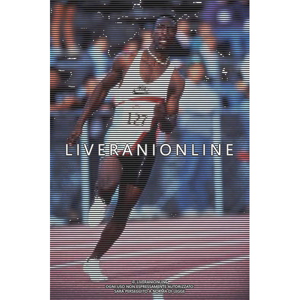 RETROSPETTIVA MICHAEL JOHNSON ATLETA NELLA FOTO MICHAEL JOHNSON AG ALDO LIVERANI SAS