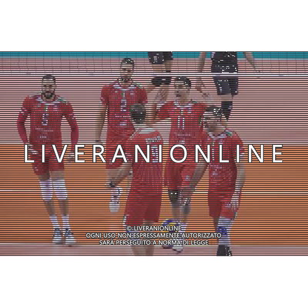 2017.12.16 KRAKOW FIVB KLUBOWE MISTRZOSTWA SWIATA W PILCE SIATKOWEJ MEZCZYZN CUCINE LUBE CIVITANOVA - PGE SKRA BELCHATOW NZ RADOSC CUCINE FOT JAKUB GRUCA / FOKUSMEDIA.COM.PL / NEWSPIX.PL --- Newspix.pl *** Local Caption *** www.newspix.pl mail us: info@newspix.pl call us: 0048 022 23 22 222 --- Polish Picture Agency by Ringier Axel Springer Poland / AGENZIA ALDO LIVERANI SAS - ITALY ONLY - EDITORIAL USE ONLY - Lube Civitanova - PGE Skra Belchatow semifinale del Mondiale per Club 2017 di volley maschile a Cracovia 16 dicembre 2017 