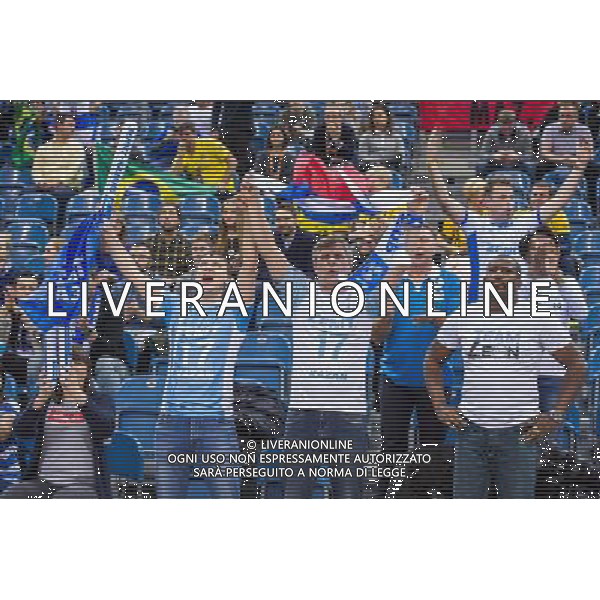 2017.12.16 KRAKOW FIVB KLUBOWE MISTRZOSTWA SWIATA W PILCE SIATKOWEJ MEZCZYZN SADA CRUZEIRO - ZENIT KAZAN NZ KIBICE FOT JAKUB GRUCA / FOKUSMEDIA.COM.PL / NEWSPIX.PL --- Newspix.pl *** Local Caption *** www.newspix.pl mail us: info@newspix.pl call us: 0048 022 23 22 222 --- Polish Picture Agency by Ringier Axel Springer Poland / AGENZIA ALDO LIVERANI SAS - ITALY ONLY - EDITORIAL USE ONLY - SADA CRUZEIRO - ZENIT KAZAN semifinale del Mondiale per Club 2017 di volley maschile a Cracovia 16 dicembre 2017 