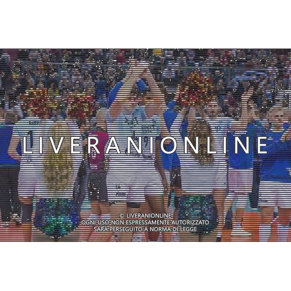 2017.12.16 KRAKOW FIVB KLUBOWE MISTRZOSTWA SWIATA W PILCE SIATKOWEJ MEZCZYZN SADA CRUZEIRO - ZENIT KAZAN NZ RADOSC ZENIT ALEXANDER GUTSALYUK FOT JAKUB GRUCA / FOKUSMEDIA.COM.PL / NEWSPIX.PL --- Newspix.pl *** Local Caption *** www.newspix.pl mail us: info@newspix.pl call us: 0048 022 23 22 222 --- Polish Picture Agency by Ringier Axel Springer Poland / AGENZIA ALDO LIVERANI SAS - ITALY ONLY - EDITORIAL USE ONLY - SADA CRUZEIRO - ZENIT KAZAN semifinale del Mondiale per Club 2017 di volley maschile a Cracovia 16 dicembre 2017 