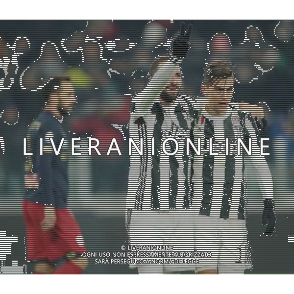 Coppa Italia TIM Cup 2017/2018 Ottavi di Finale Torino - 20.12.2017 Juventus-Genoa Nella Foto esultanza dopo il gol di gonzalo higuain con paulo dybala /Ph.Vitez-Ag. Aldo Liverani
