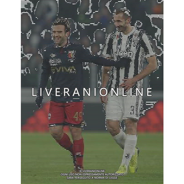 Coppa Italia TIM Cup 2017/2018 Ottavi di Finale Torino - 20.12.2017 Juventus-Genoa Nella Foto: giuseppe rossi e giorgio chiellini a fine gara /Ph.Vitez-Ag. Aldo Liverani