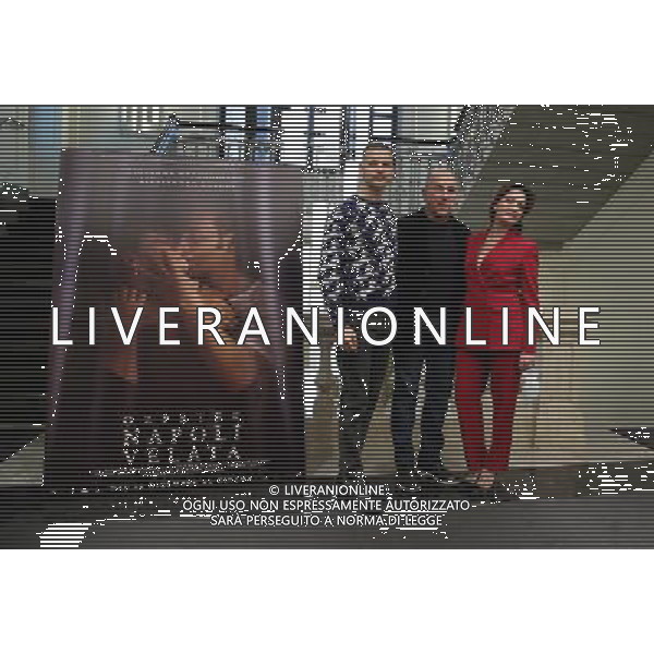 Photocall del Film \'Napoli velata\' di Ferzan Ozpetek Milano - 21.12.2017 Nella Foto: Ferzan Ozpetek - Giovanna Mezzogiorno - Alessandro Borghi /Ph.Vitez-Ag. Aldo Liverani