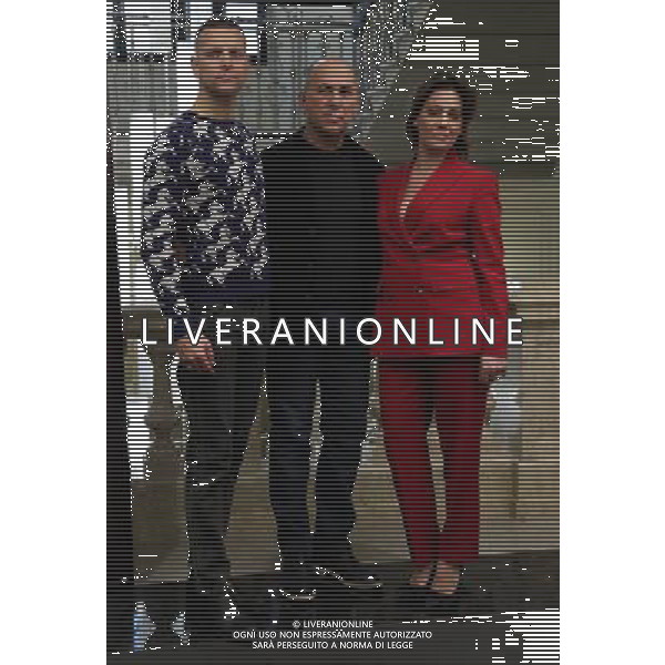 Photocall del Film \'Napoli velata\' di Ferzan Ozpetek Milano - 21.12.2017 Nella Foto: Ferzan Ozpetek - Giovanna Mezzogiorno - Alessandro Borghi /Ph.Vitez-Ag. Aldo Liverani