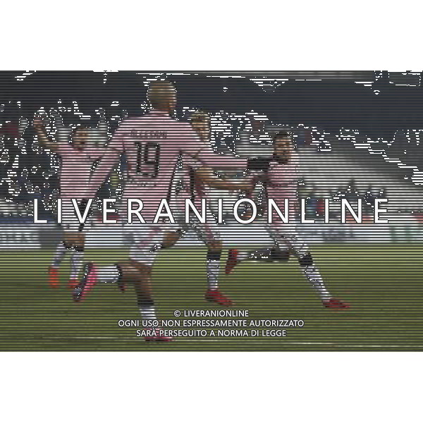 CESENA - PALERMO Campionato di Calcio serie B ConTe.it 21/12/2017 nella foto: esultanza palermo Â©Claudio Zamagni/Agenzia Aldo Liverani palermo celebrates after scoring during Serie B conTe.it match between Cesena and Palermo at Stadio Orogel Dino Manuzzi on December 21, 2017 in Cesena, Italy. photo credit by Claudio Zamagni/Aldo Liverani Photo Agency 