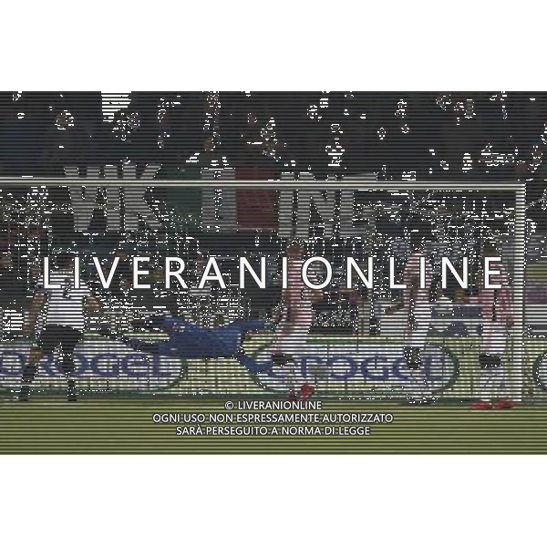 CESENA - PALERMO Campionato di Calcio serie B ConTe.it 21/12/2017 nella foto: goal JALLOW LAMIN Â©Claudio Zamagni/Agenzia Aldo Liverani goal JALLOW LAMIN during Serie B conTe.it match between Cesena and Palermo at Stadio Orogel Dino Manuzzi on December 21, 2017 in Cesena, Italy. photo credit by Claudio Zamagni/Aldo Liverani Photo Agency 