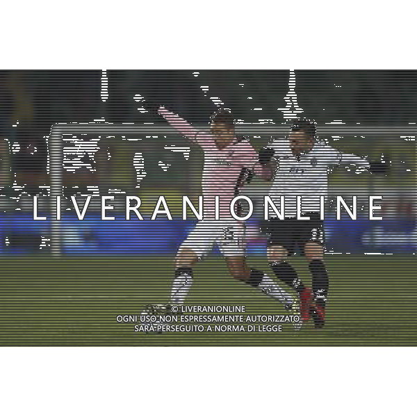 CESENA - PALERMO Campionato di Calcio serie B ConTe.it 21/12/2017 nella foto: Cionek Thiago MONCINI GABRIELE Â©Claudio Zamagni/Agenzia Aldo Liverani Cionek Thiago MONCINI GABRIELE during Serie B conTe.it match between Cesena and Palermo at Stadio Orogel Dino Manuzzi on December 21, 2017 in Cesena, Italy. photo credit by Claudio Zamagni/Aldo Liverani Photo Agency 