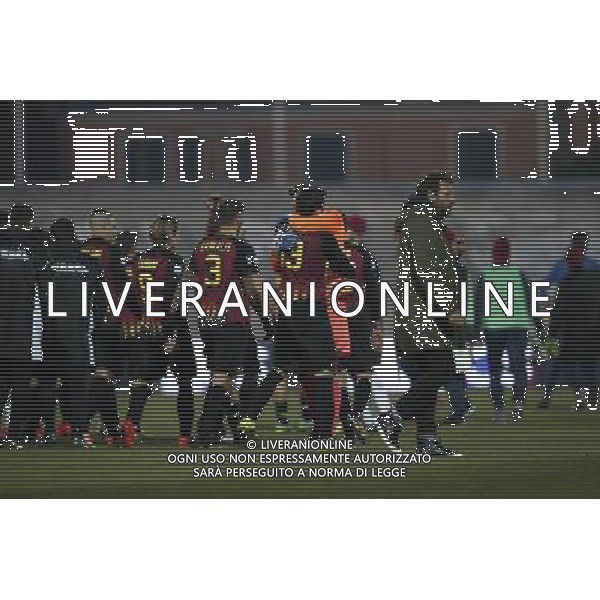 Bassano Virtus - Alma Juventus Fano Campionato di calcio Serie C girone B 22/12/2017 nella foto: esultanza bassano virtus Â©Claudio Zamagni/Agenzia Aldo Liverani 