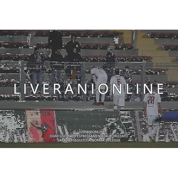 Bassano Virtus - Alma Juventus Fano Campionato di calcio Serie C girone B 22/12/2017 nella foto: il fano davanti ai tifosi Â©Claudio Zamagni/Agenzia Aldo Liverani 