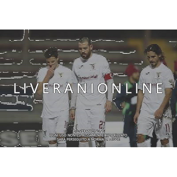 Bassano Virtus - Alma Juventus Fano Campionato di calcio Serie C girone B 22/12/2017 nella foto: delusione fano Â©Claudio Zamagni/Agenzia Aldo Liverani 