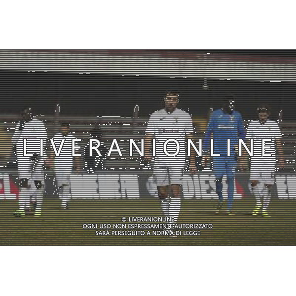 Bassano Virtus - Alma Juventus Fano Campionato di calcio Serie C girone B 22/12/2017 nella foto: delusione fano Â©Claudio Zamagni/Agenzia Aldo Liverani 