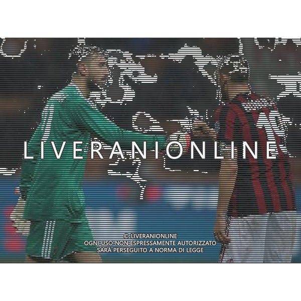Coppa Italia TIM Cup 2017/2018 Quarti di Finale Milano - 27.12.2017 Milan-Inter Nella Foto:antonio donnarumma e leonardo bonucci /Ph.Vitez-Ag. Aldo Liverani