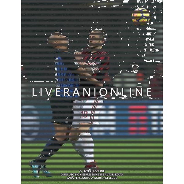 Coppa Italia TIM Cup 2017/2018 Quarti di Finale Milano - 27.12.2017 Milan-Inter Nella Foto:joao mario e leonardo bonucci /Ph.Vitez-Ag. Aldo Liverani