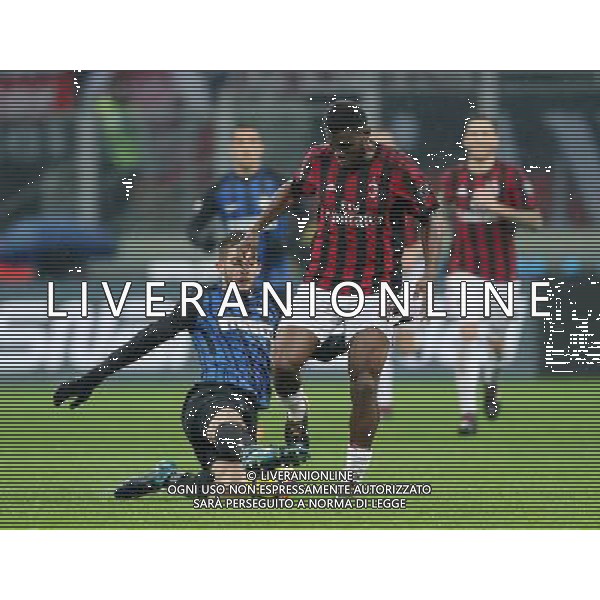 Coppa Italia TIM Cup 2017/2018 Quarti di Finale Milano - 27.12.2017 Milan-Inter Nella Foto: franck kessie\' e roberto gagliardini /Ph.Vitez-Ag. Aldo Liverani