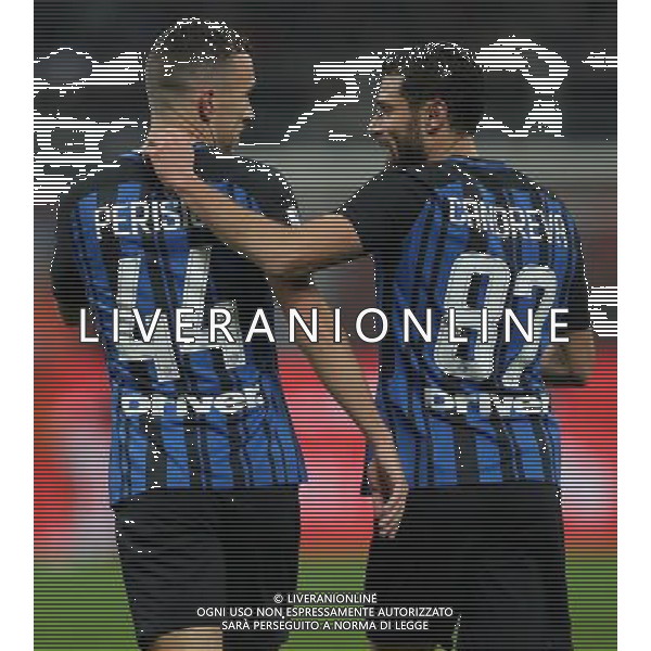 Coppa Italia TIM Cup 2017/2018 Quarti di Finale Milano - 27.12.2017 Milan-Inter Nella Foto:Ivan Perisic - Antonio Candreva /Ph.Vitez-Ag. Aldo Liverani