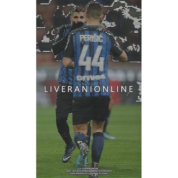 Coppa Italia TIM Cup 2017/2018 Quarti di Finale Milano - 27.12.2017 Milan-Inter Nella Foto:Mauro Icardi - Ivan Perisic /Ph.Vitez-Ag. Aldo Liverani