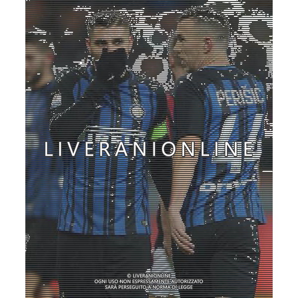 Coppa Italia TIM Cup 2017/2018 Quarti di Finale Milano - 27.12.2017 Milan-Inter Nella Foto:Mauro Icardi - Ivan Perisic /Ph.Vitez-Ag. Aldo Liverani