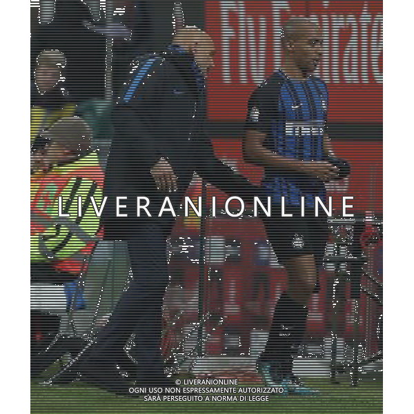 Coppa Italia TIM Cup 2017/2018 Quarti di Finale Milano - 27.12.2017 Milan-Inter Nella Foto:Luciano Spalletti - Joao Mario Sostituzione /Ph.Vitez-Ag. Aldo Liverani