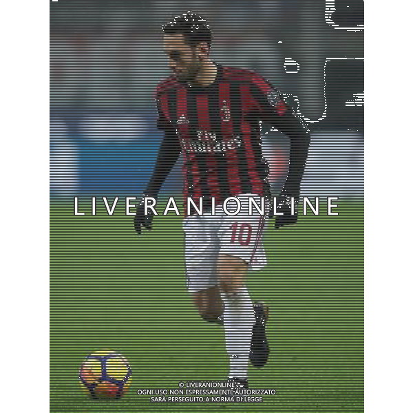 Coppa Italia TIM Cup 2017/2018 Quarti di Finale Milano - 27.12.2017 Milan-Inter Nella Foto:Hakan Calhanoglu /Ph.Vitez-Ag. Aldo Liverani
