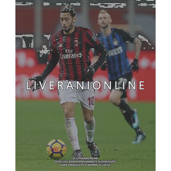 Coppa Italia TIM Cup 2017/2018 Quarti di Finale Milano - 27.12.2017 Milan-Inter Nella Foto:Hakan Calhanoglu /Ph.Vitez-Ag. Aldo Liverani
