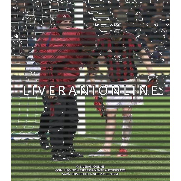 Coppa Italia TIM Cup 2017/2018 Quarti di Finale Milano - 27.12.2017 Milan-Inter Nella Foto:Nikola Kalinic Infortunio /Ph.Vitez-Ag. Aldo Liverani