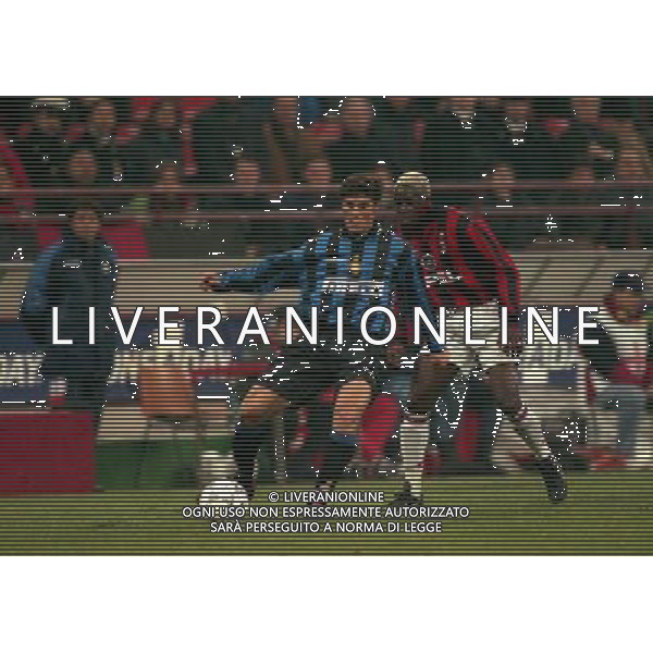 08-01-1998 MILANO-COPPA ITALIA TIM MILAN INTER 5-0 NELLA FOTO JAVIER ZANETTI E IBRAHIM BA AG ALDO LIVERANI SAS
