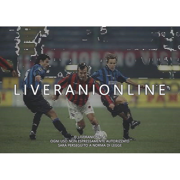 08-01-1998 MILANO-COPPA ITALIA TIM MILAN INTER 5-0 NELLA FOTO FABIO GALANTE-DEJAN SAVICEVIC E BENOIT CAUET AG ALDO LIVERANI SAS