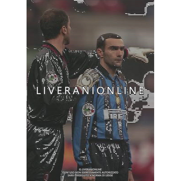 08-01-1998 MILANO-COPPA ITALIA TIM MILAN INTER 5-0 NELLA FOTO SEBASTIANO ROSSI E GIUSEPPE BERGOMI AG ALDO LIVERANI SAS